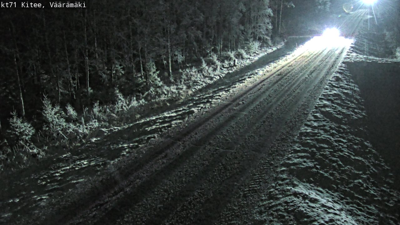 Weather Camera Image Väg 71 Väärämäki, Kitee, Pohjois-Karjala