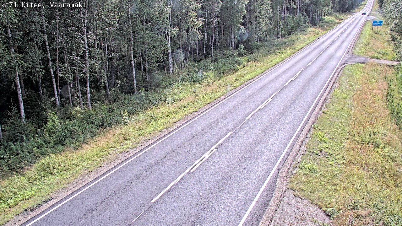 Kelikamerat Kuva Tie 71 Kitee, Väärämäki, Kitee, Pohjois-Karjala