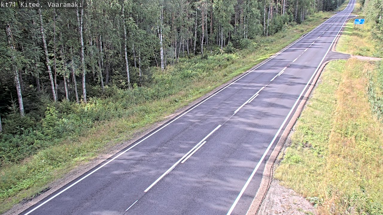 Kelikamerat Kuva Tie 71 Kitee, Väärämäki, Kitee, Pohjois-Karjala