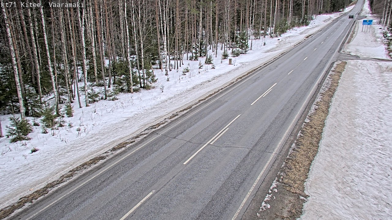 Kelikamerat Kuva Tie 71 Kitee, Väärämäki, Kitee, Pohjois-Karjala