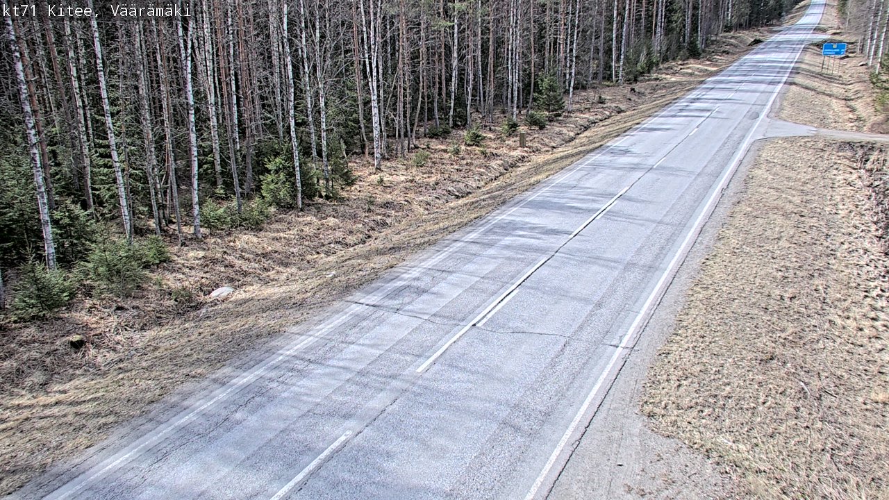 Kelikamerat Kuva Tie 71 Kitee, Väärämäki, Kitee, Pohjois-Karjala