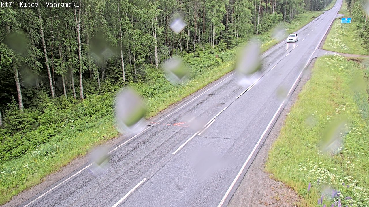Weather Camera Image Väg 71 Väärämäki, Kitee, Pohjois-Karjala