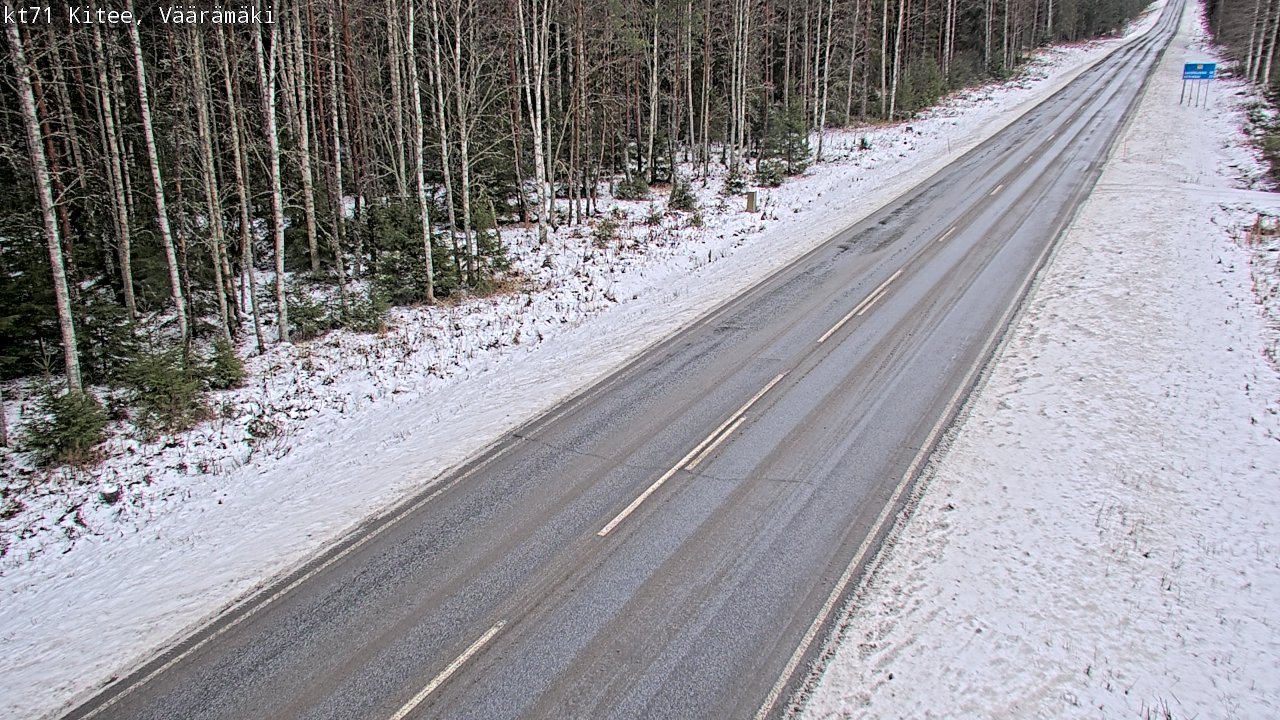 Weather Camera Image Väg 71 Väärämäki, Kitee, Pohjois-Karjala