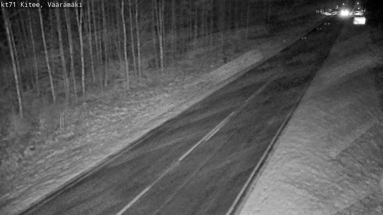 Weather Camera Image Väg 71 Väärämäki, Kitee, Pohjois-Karjala
