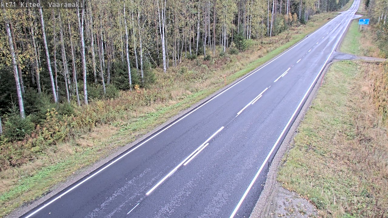 Kelikamerat Kuva Tie 71 Kitee, Väärämäki, Kitee, Pohjois-Karjala