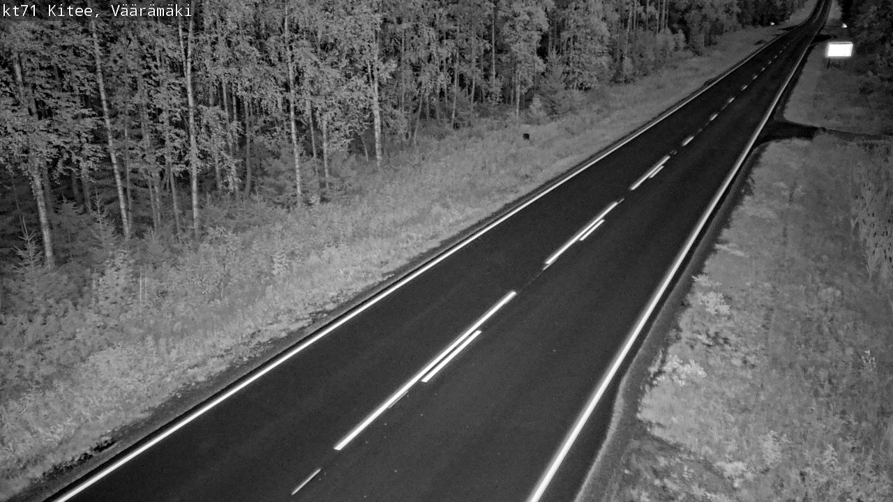 Kelikamerat Kuva Tie 71 Kitee, Väärämäki, Kitee, Pohjois-Karjala