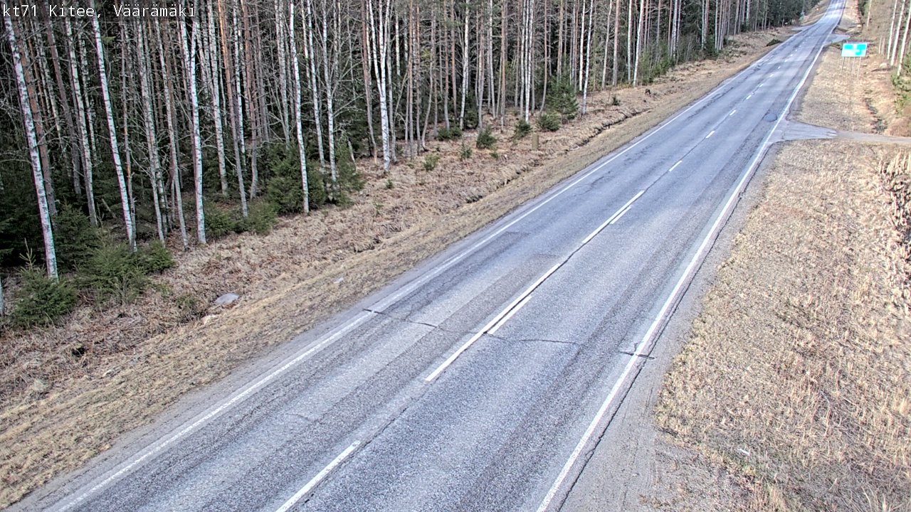 Kelikamerat Kuva Tie 71 Kitee, Väärämäki, Kitee, Pohjois-Karjala