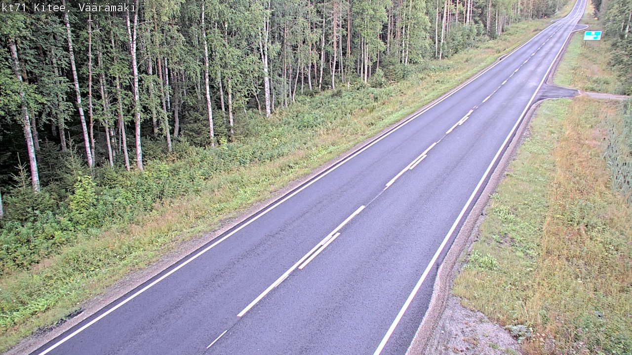 Kelikamerat Kuva Tie 71 Kitee, Väärämäki, Kitee, Pohjois-Karjala