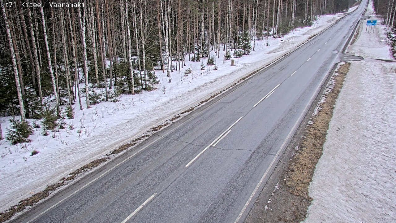 Kelikamerat Kuva Tie 71 Kitee, Väärämäki, Kitee, Pohjois-Karjala