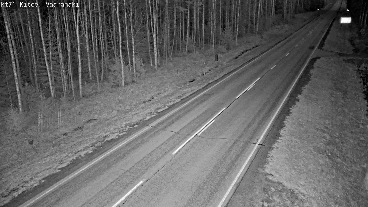 Weather Camera Image Väg 71 Väärämäki, Kitee, Pohjois-Karjala