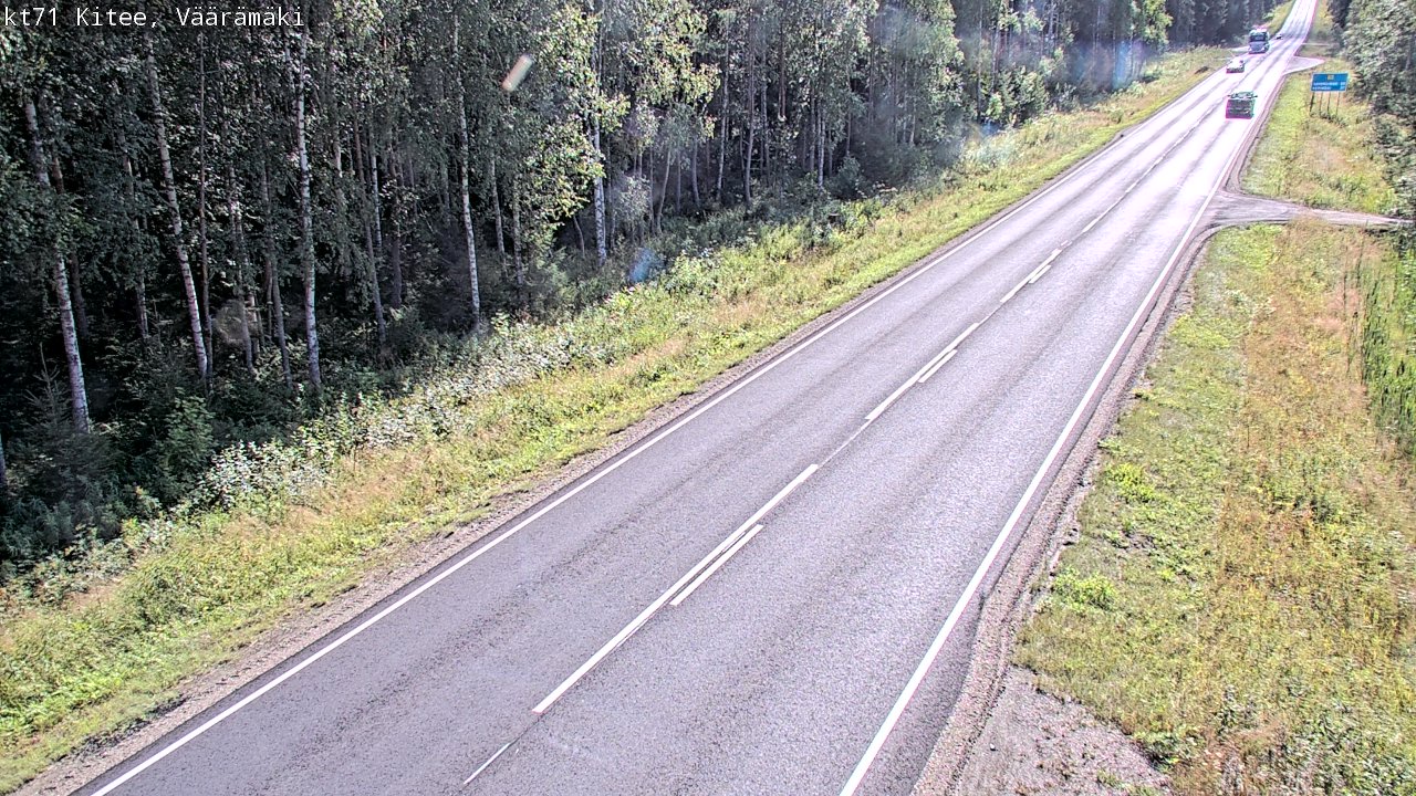 Kelikamerat Kuva Tie 71 Kitee, Väärämäki, Kitee, Pohjois-Karjala