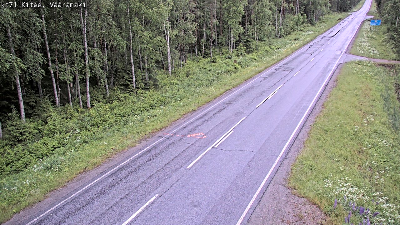 Kelikamerat Kuva Tie 71 Kitee, Väärämäki, Kitee, Pohjois-Karjala