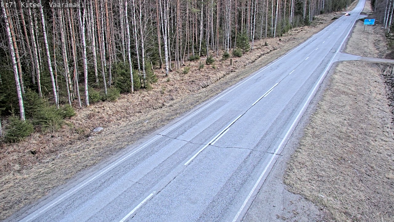 Kelikamerat Kuva Tie 71 Kitee, Väärämäki, Kitee, Pohjois-Karjala