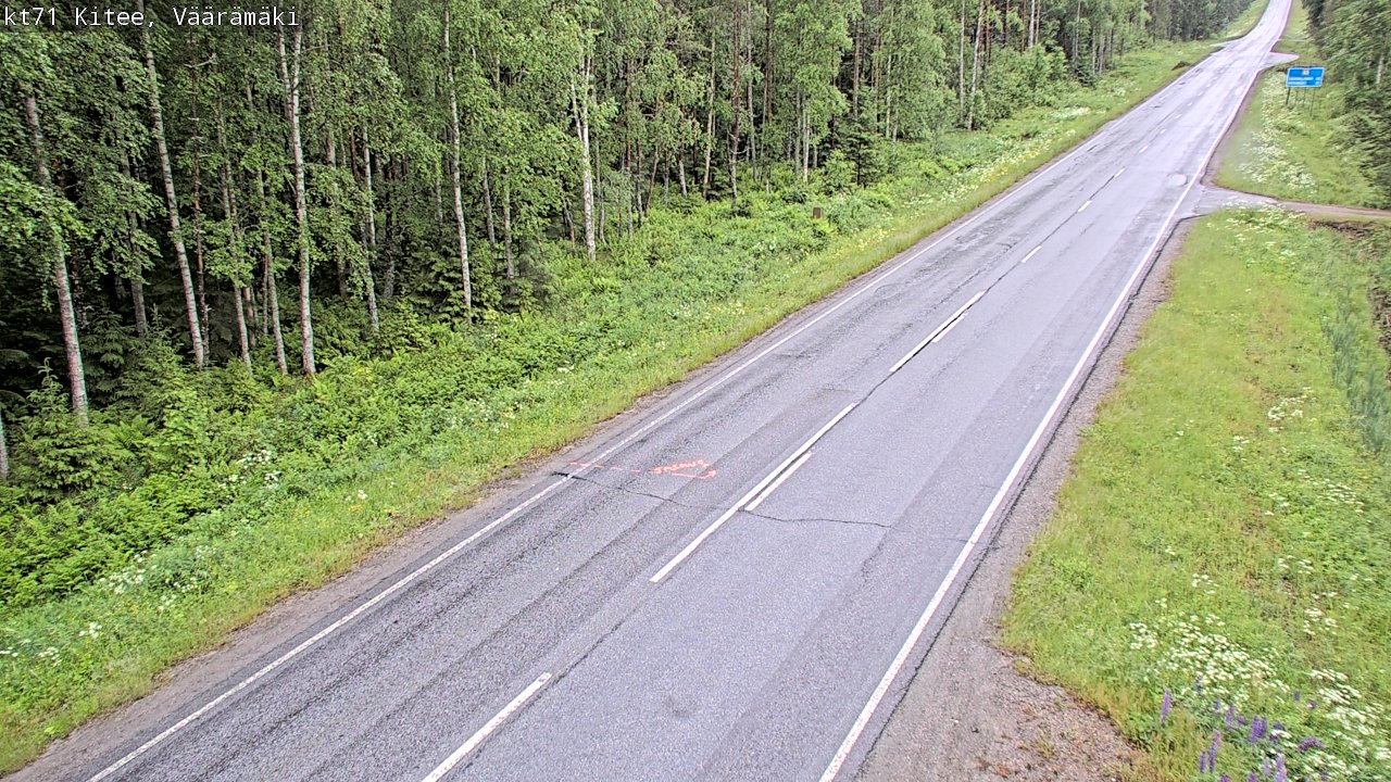 Kelikamerat Kuva Tie 71 Kitee, Väärämäki, Kitee, Pohjois-Karjala