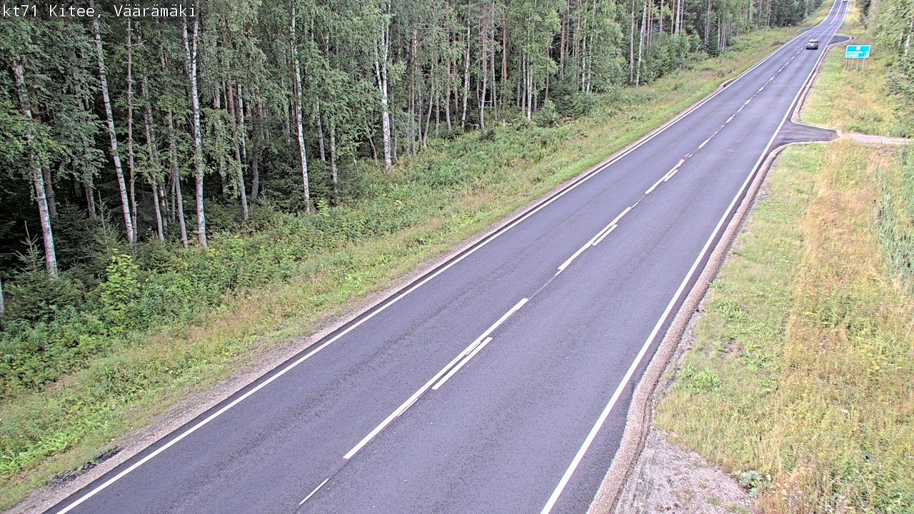 Weather Camera Image Road 71 Väärämäki, Kitee, Pohjois-Karjala
