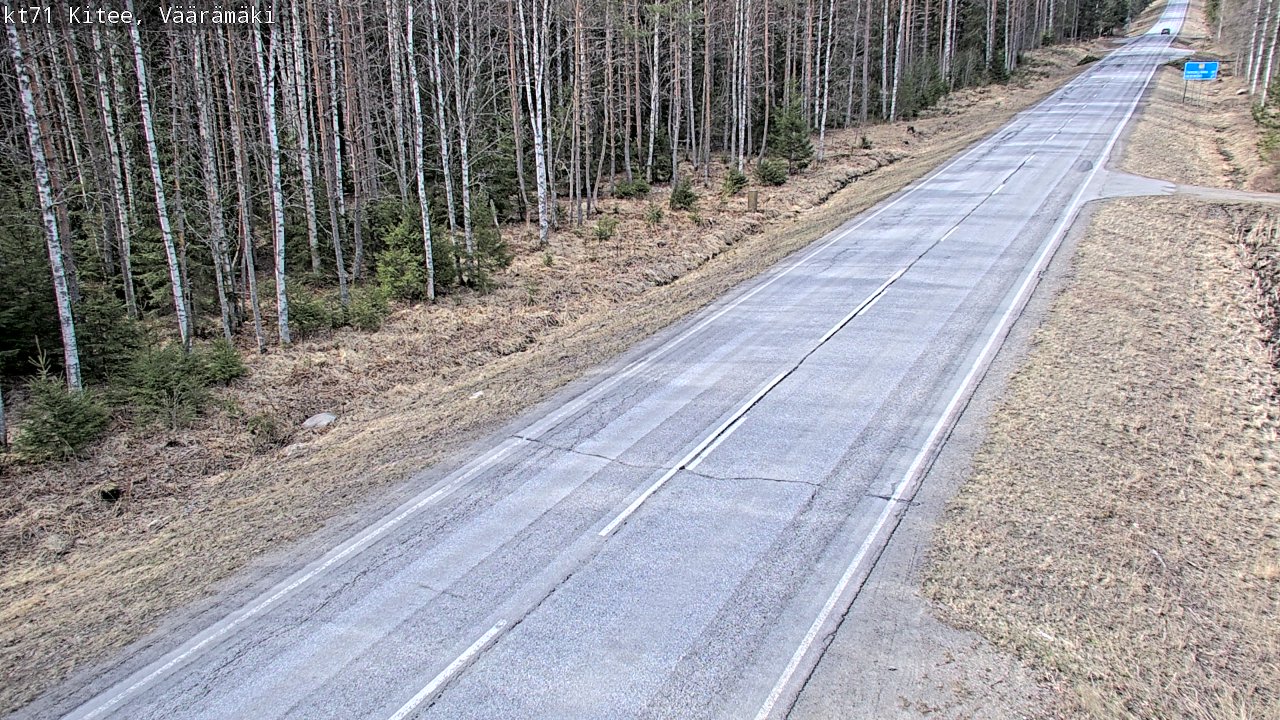 Kelikamerat Kuva Tie 71 Kitee, Väärämäki, Kitee, Pohjois-Karjala