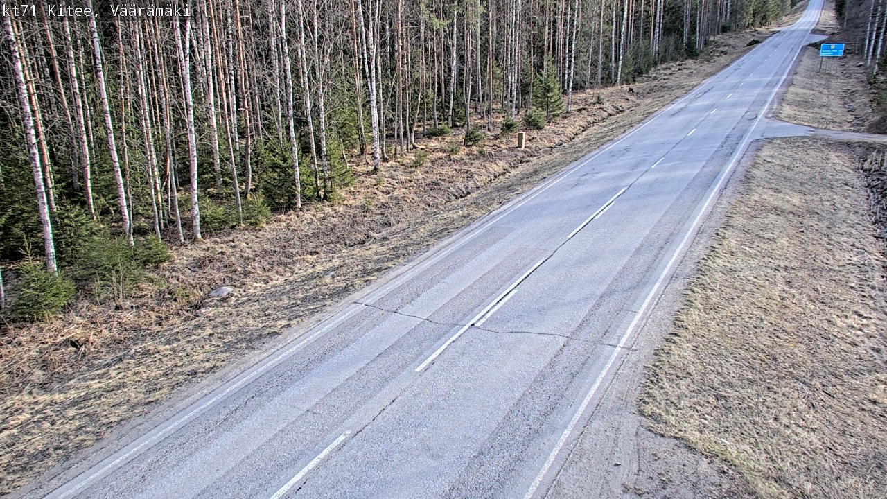 Kelikamerat Kuva Tie 71 Kitee, Väärämäki, Kitee, Pohjois-Karjala
