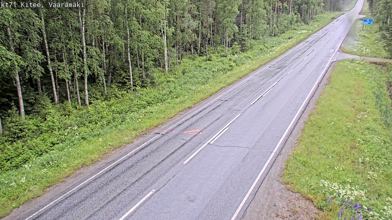 Kelikamerat Kuva Tie 71 Kitee, Väärämäki, Kitee, Pohjois-Karjala