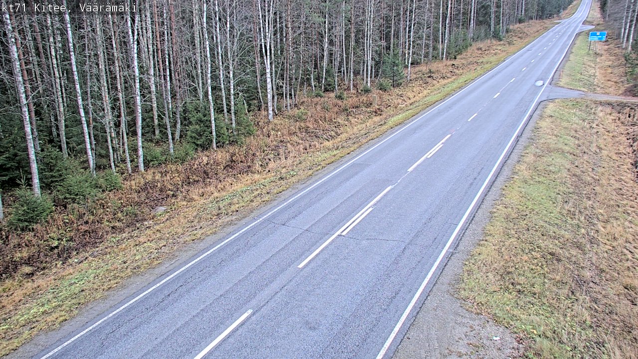 Kelikamerat Kuva Tie 71 Kitee, Väärämäki, Kitee, Pohjois-Karjala
