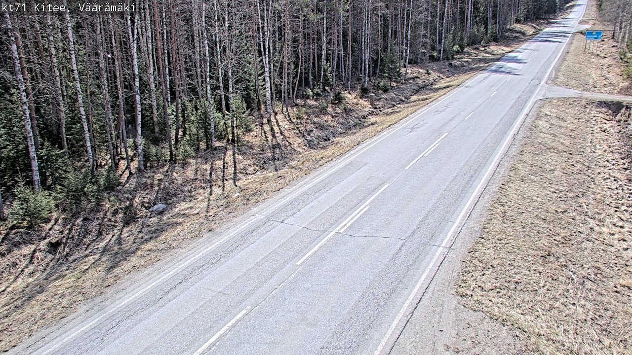 Kelikamerat Kuva Tie 71 Kitee, Väärämäki, Kitee, Pohjois-Karjala