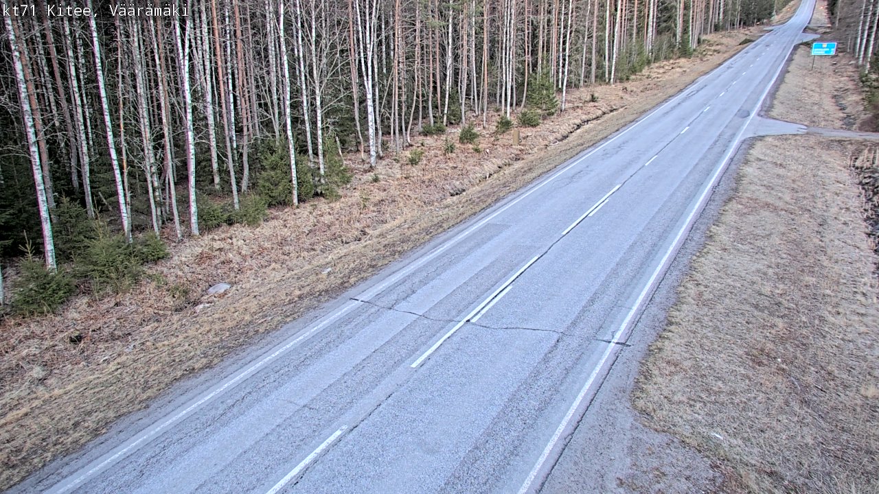 Weather Camera Image Väg 71 Väärämäki, Kitee, Pohjois-Karjala