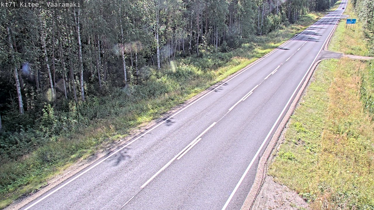 Kelikamerat Kuva Tie 71 Kitee, Väärämäki, Kitee, Pohjois-Karjala