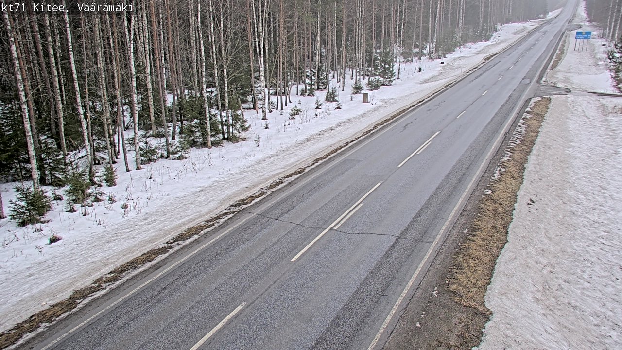 Weather Camera Image Road 71 Väärämäki, Kitee, Pohjois-Karjala