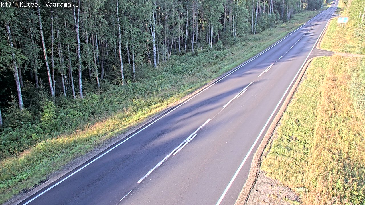 Weather Camera Image Road 71 Väärämäki, Kitee, Pohjois-Karjala
