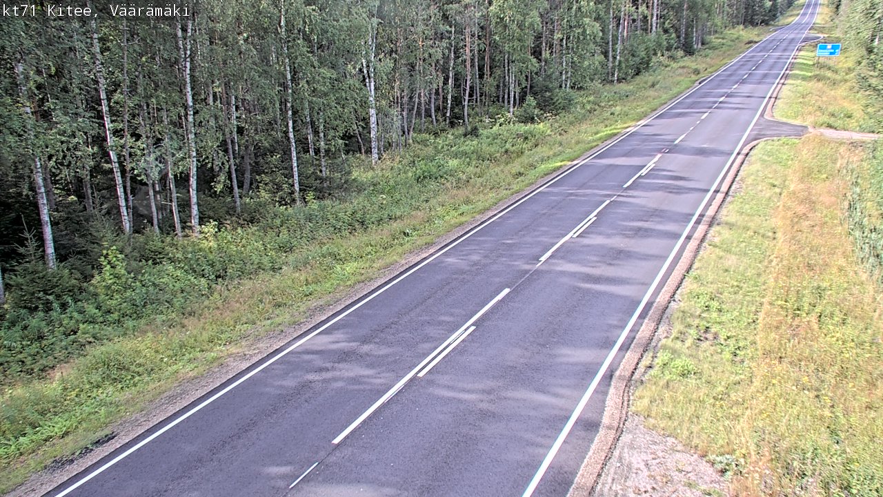Kelikamerat Kuva Tie 71 Kitee, Väärämäki, Kitee, Pohjois-Karjala
