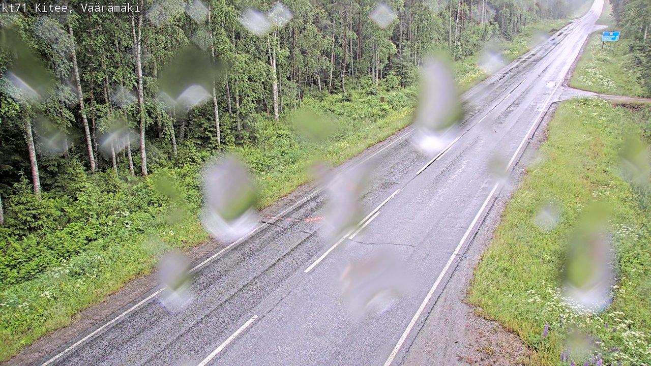 Weather Camera Image Road 71 Väärämäki, Kitee, Pohjois-Karjala