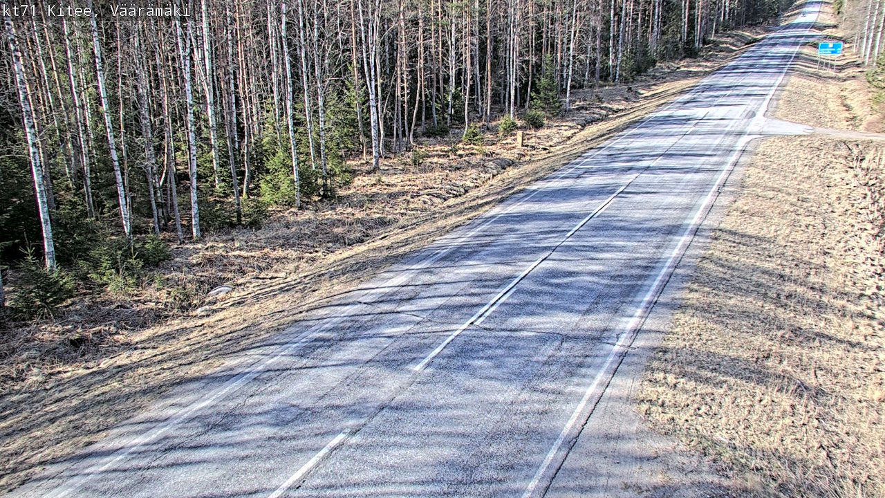 Kelikamerat Kuva Tie 71 Kitee, Väärämäki, Kitee, Pohjois-Karjala