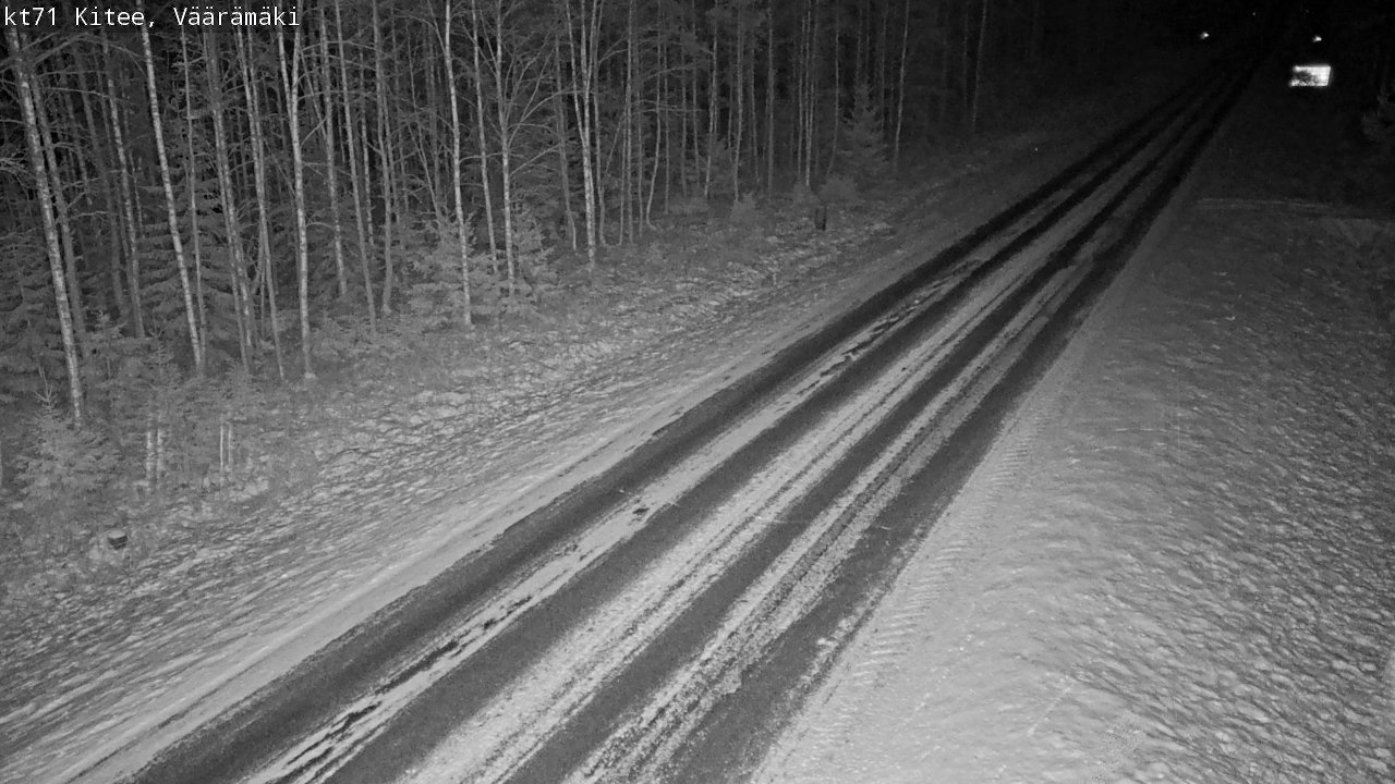 Weather Camera Image Väg 71 Väärämäki, Kitee, Pohjois-Karjala