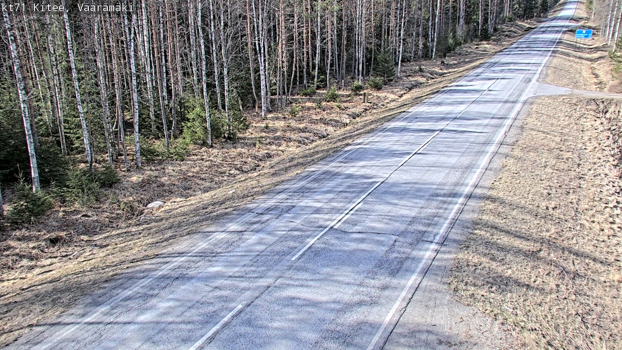 Kelikamerat Kuva Tie 71 Kitee, Väärämäki, Kitee, Pohjois-Karjala