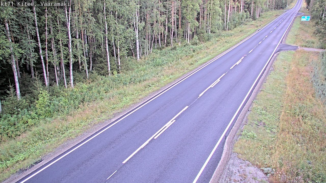 Kelikamerat Kuva Tie 71 Kitee, Väärämäki, Kitee, Pohjois-Karjala