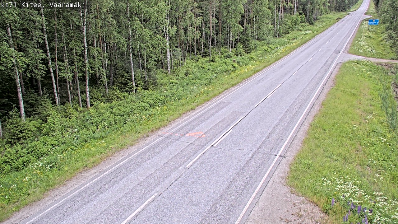 Kelikamerat Kuva Tie 71 Kitee, Väärämäki, Kitee, Pohjois-Karjala