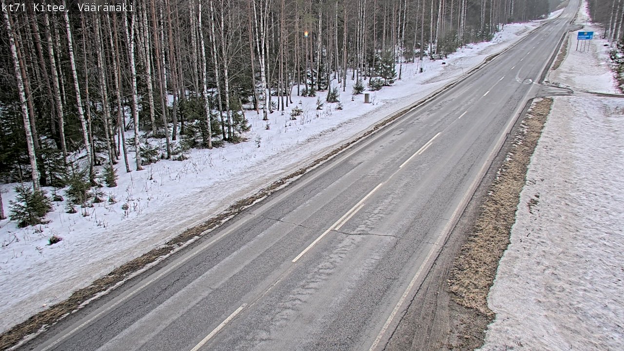 Weather Camera Image Road 71 Väärämäki, Kitee, Pohjois-Karjala