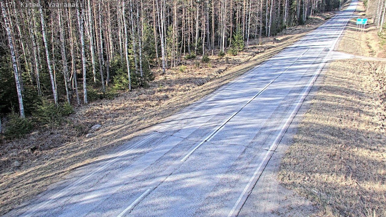 Weather Camera Image Väg 71 Väärämäki, Kitee, Pohjois-Karjala