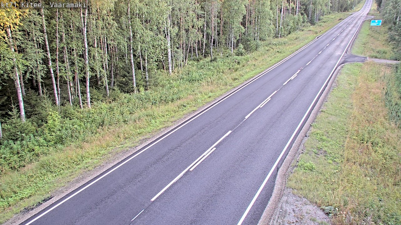 Kelikamerat Kuva Tie 71 Kitee, Väärämäki, Kitee, Pohjois-Karjala