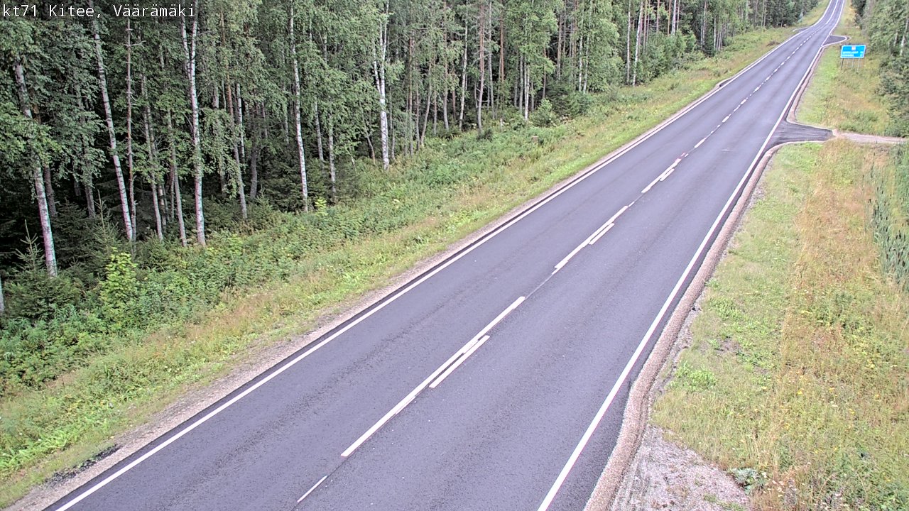 Weather Camera Image Road 71 Väärämäki, Kitee, Pohjois-Karjala