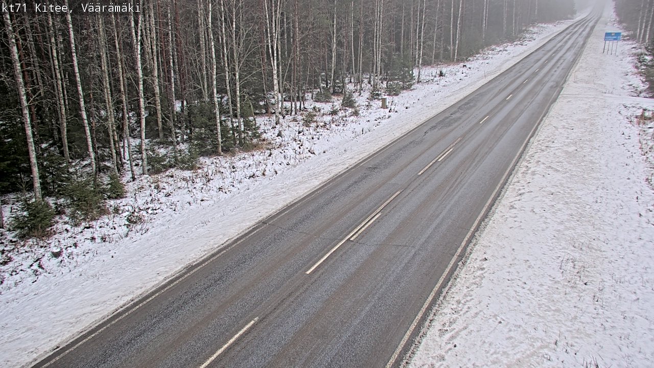 Weather Camera Image Väg 71 Väärämäki, Kitee, Pohjois-Karjala
