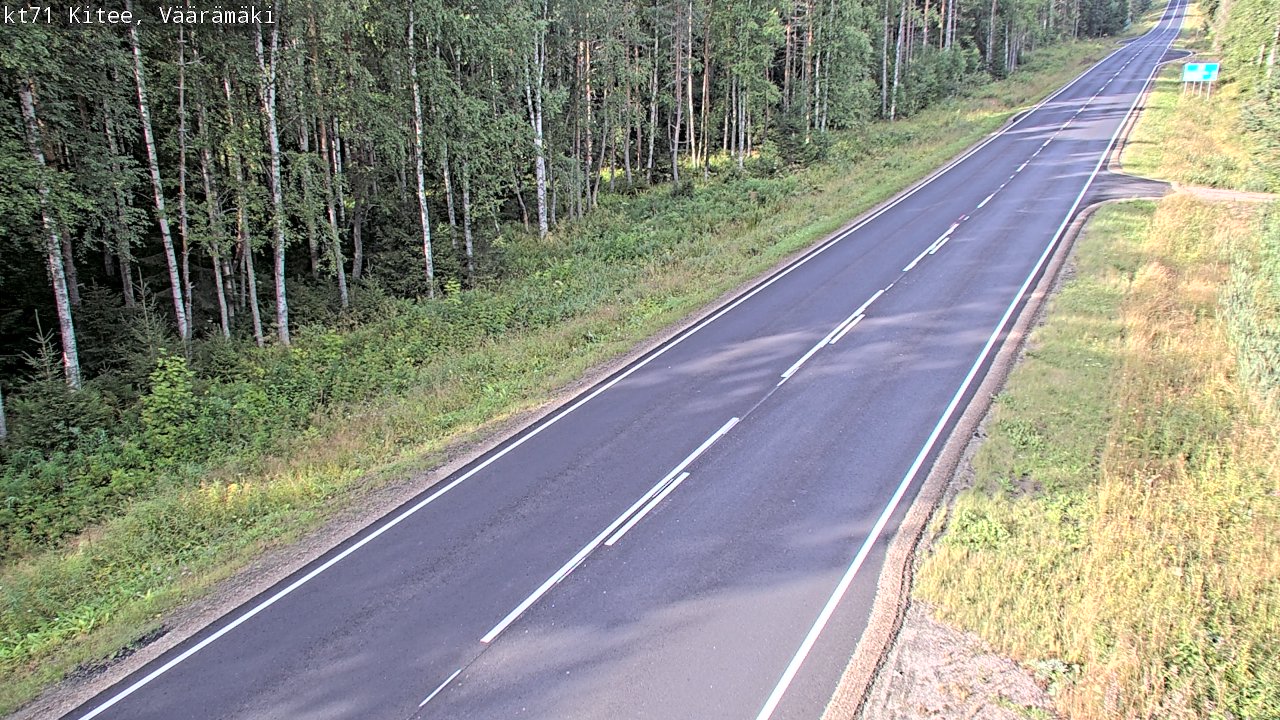 Weather Camera Image Road 71 Väärämäki, Kitee, Pohjois-Karjala