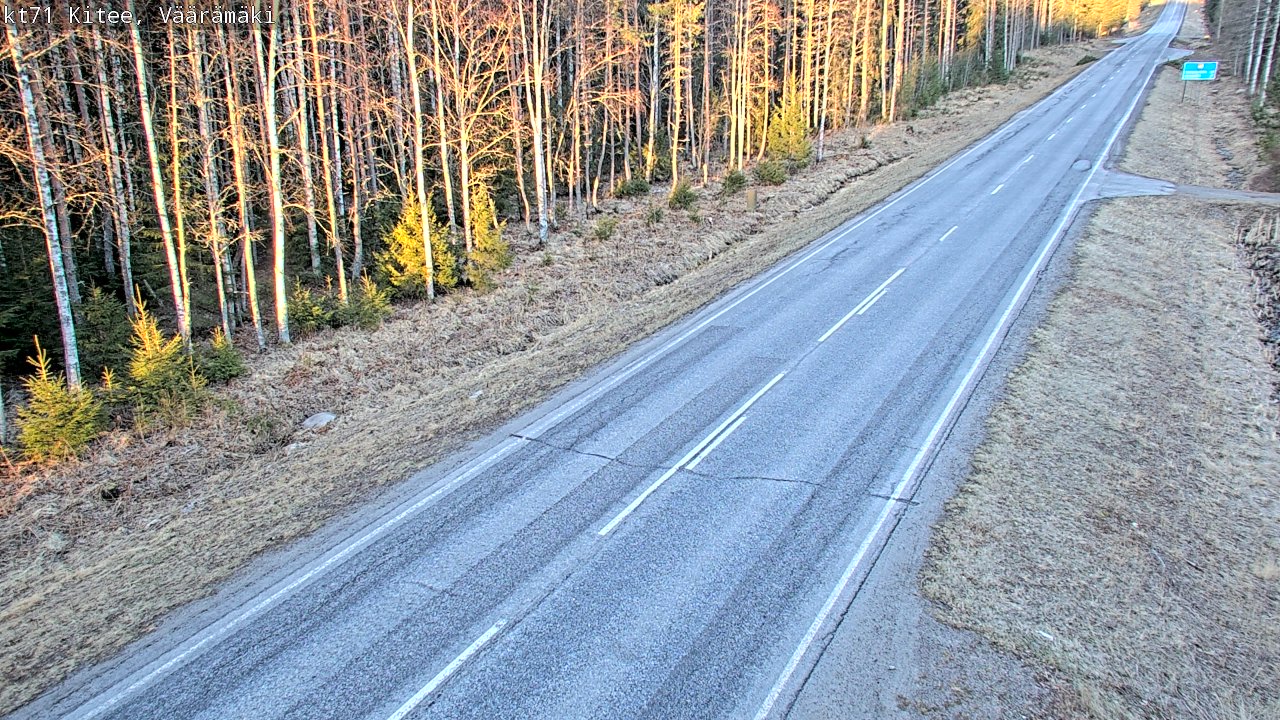 Kelikamerat Kuva Tie 71 Kitee, Väärämäki, Kitee, Pohjois-Karjala