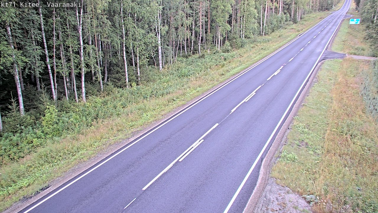 Kelikamerat Kuva Tie 71 Kitee, Väärämäki, Kitee, Pohjois-Karjala