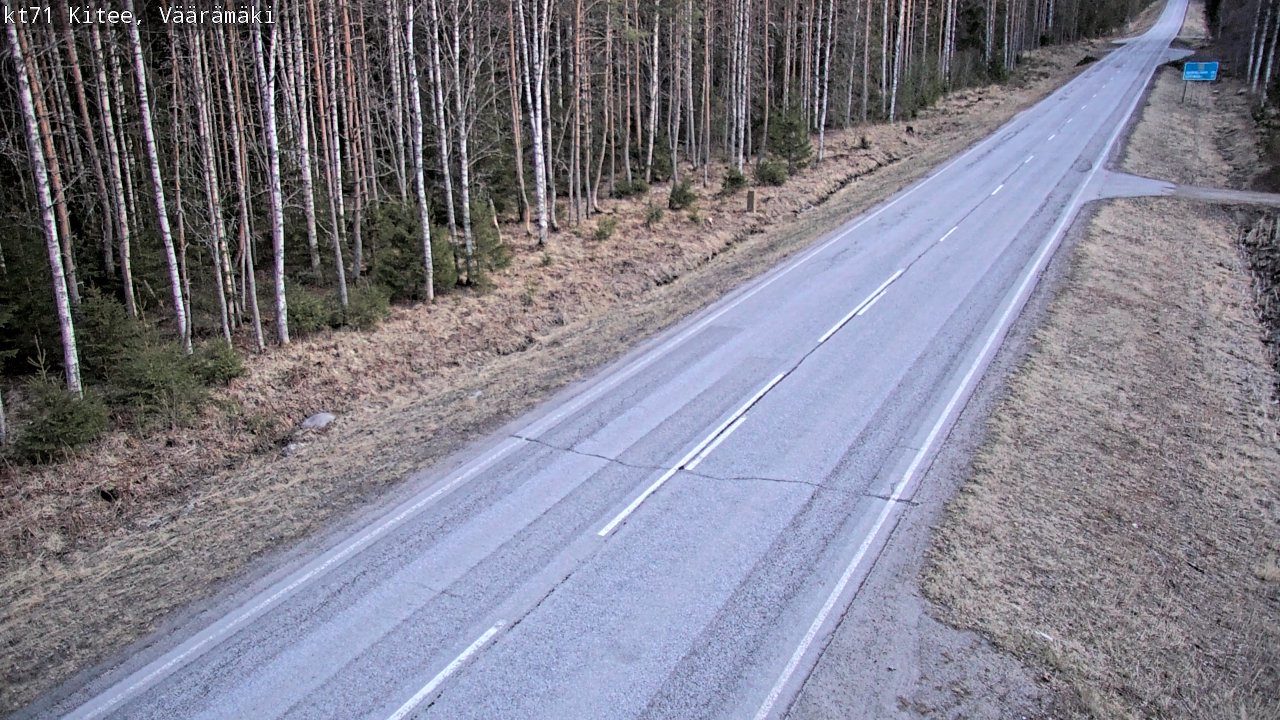 Kelikamerat Kuva Tie 71 Kitee, Väärämäki, Kitee, Pohjois-Karjala