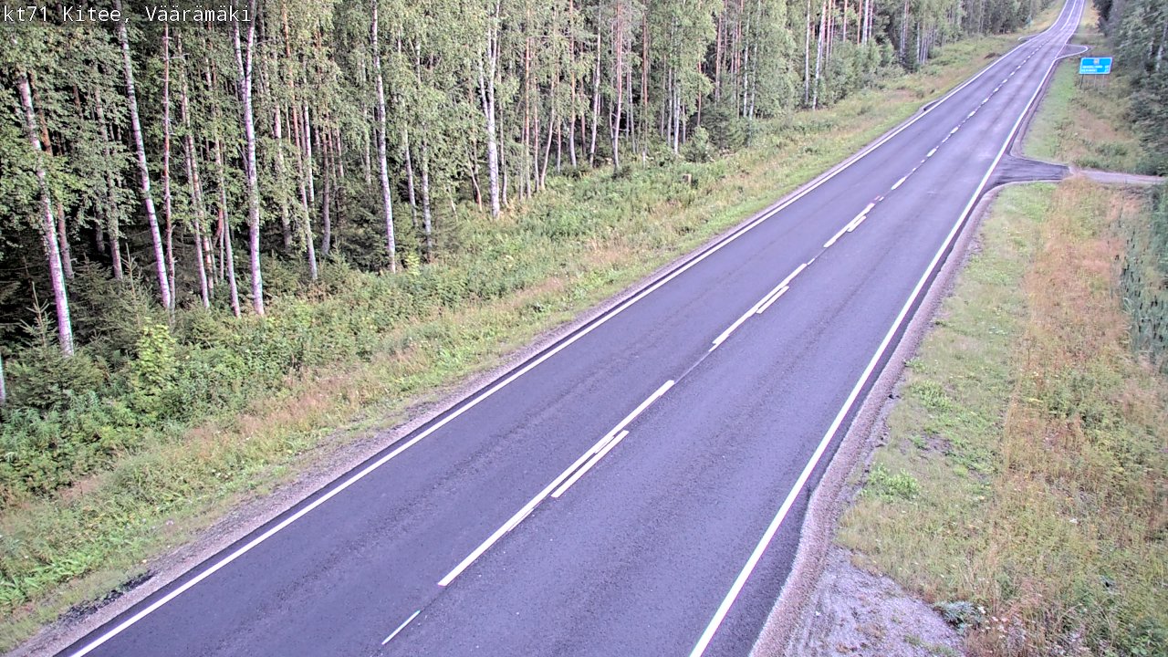 Kelikamerat Kuva Tie 71 Kitee, Väärämäki, Kitee, Pohjois-Karjala