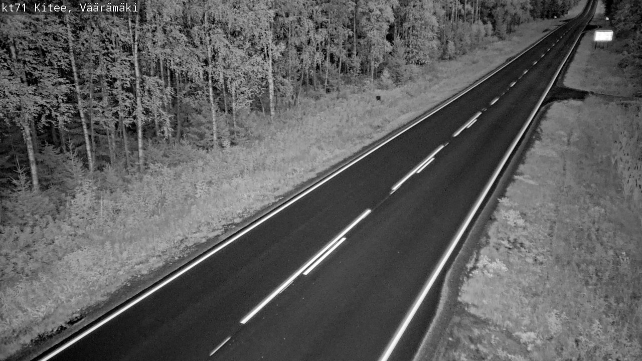 Kelikamerat Kuva Tie 71 Kitee, Väärämäki, Kitee, Pohjois-Karjala