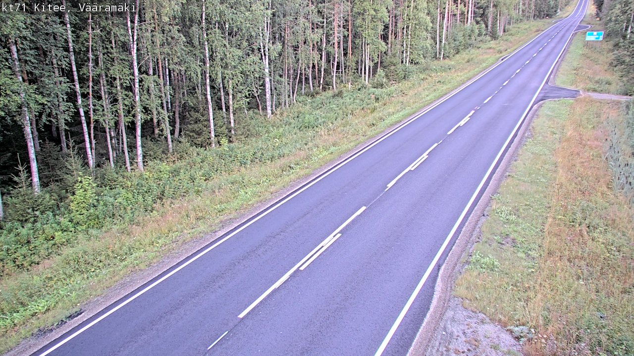 Kelikamerat Kuva Tie 71 Kitee, Väärämäki, Kitee, Pohjois-Karjala