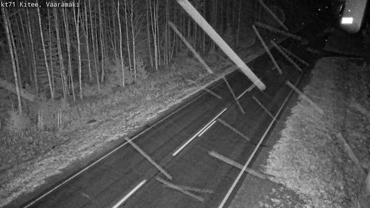 Kelikamerat Kuva Tie 71 Kitee, Väärämäki, Kitee, Pohjois-Karjala