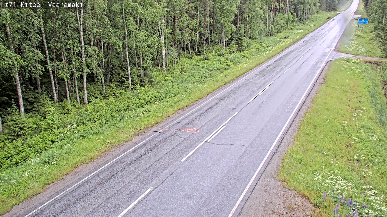 Kelikamerat Kuva Tie 71 Kitee, Väärämäki, Kitee, Pohjois-Karjala