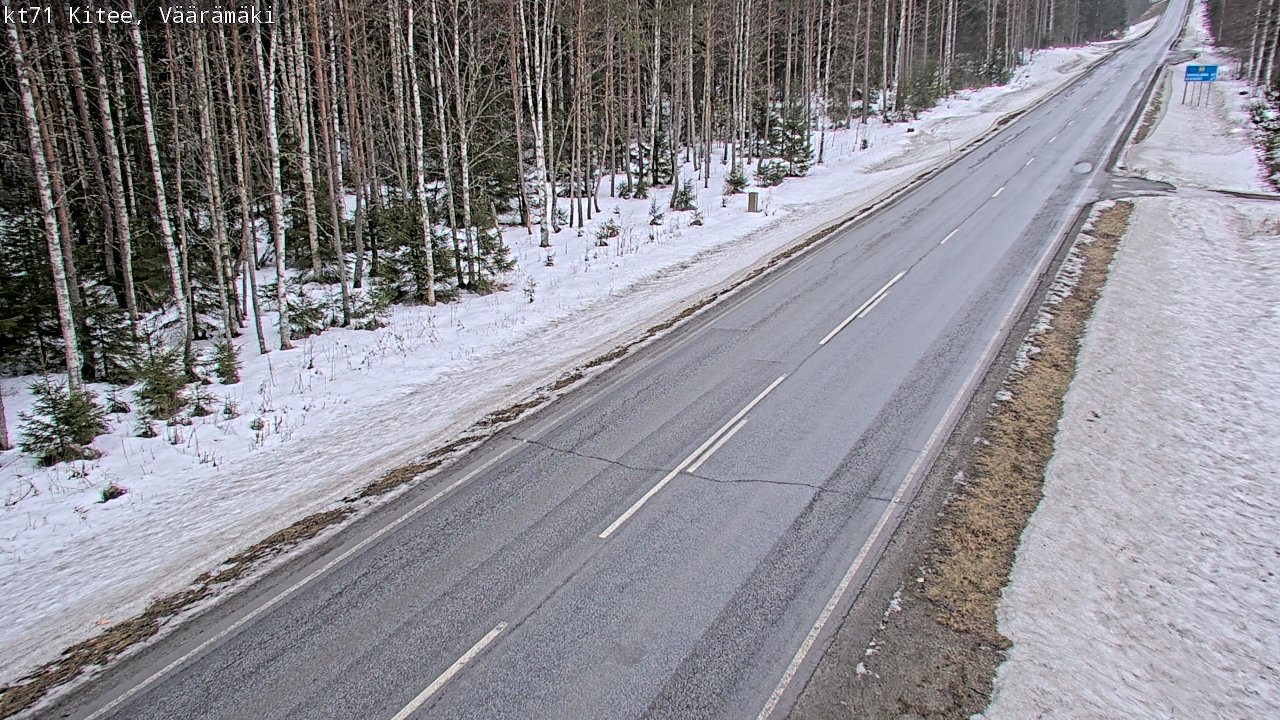 Kelikamerat Kuva Tie 71 Kitee, Väärämäki, Kitee, Pohjois-Karjala